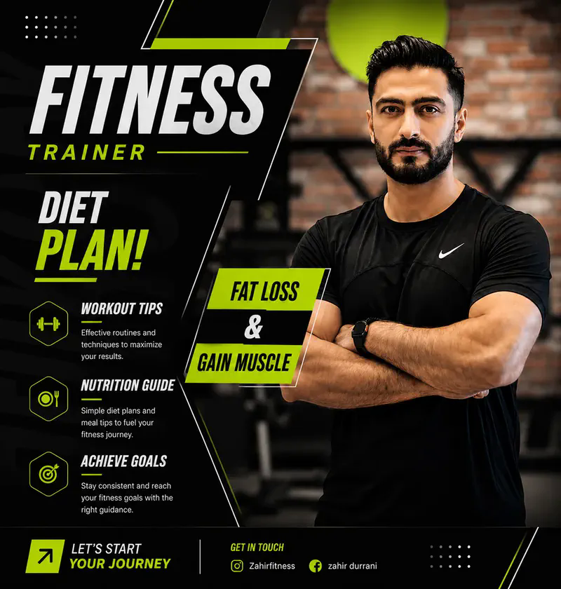 Zahir Khan custom diet plan and nutrition coaching